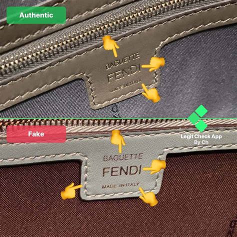 how to spot a fake fendi baguette|genuine fendi baguette.